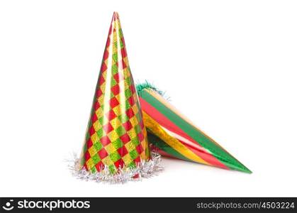 Party hats isolated on the white