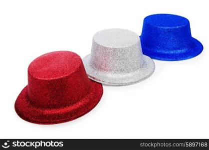 Party hats isolated on the white background