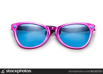 Party sunglasses isolated on the white