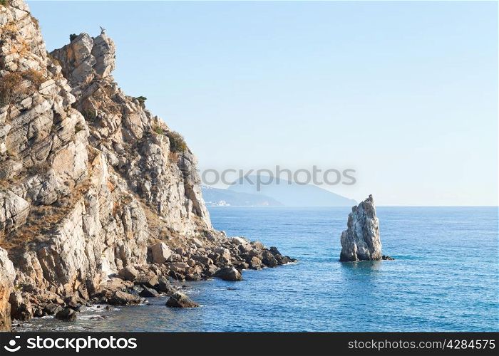 Parus (Sail) rock, Ayu-dag mount on Southern Coast of Crimea