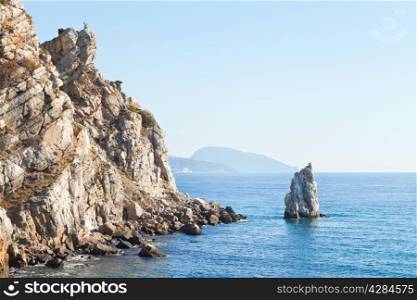 Parus (Sail) rock, Ayu-dag mount on Southern Coast of Crimea