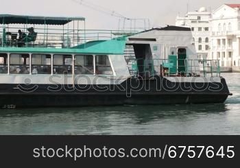 passenger boat mooring in the harbor of Sevastopol