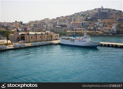 Passenger ship at the dock, Ephesus, Turkey