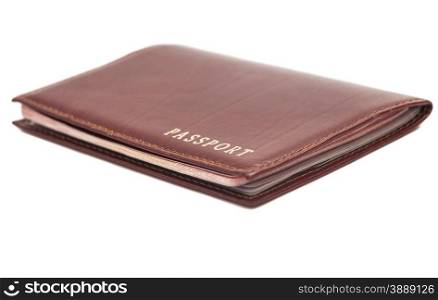 Passport cover isolated on white background