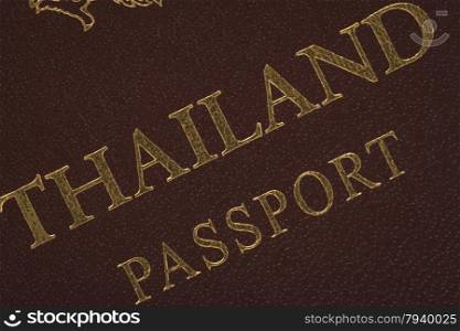 Passport Thailand for travel concept background