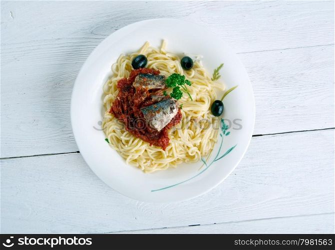 Pasta con le sarde - Sicilian dish of pasta with sardines