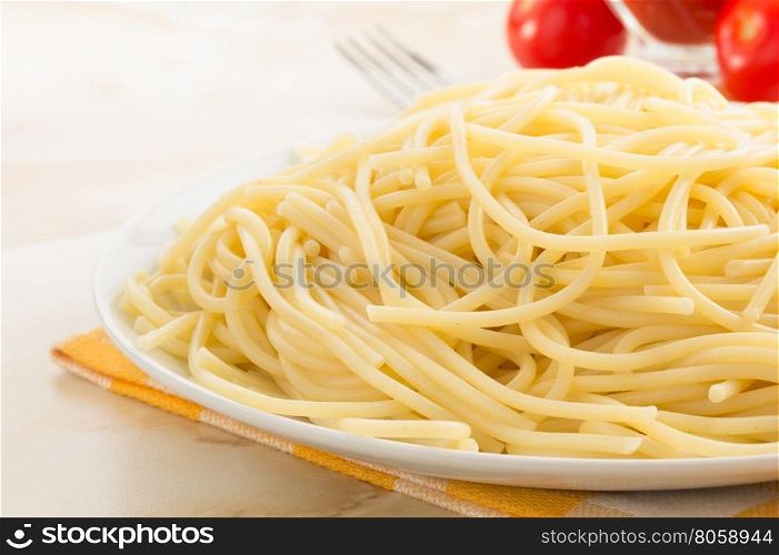 pasta spaghetti macaroni on wooden background