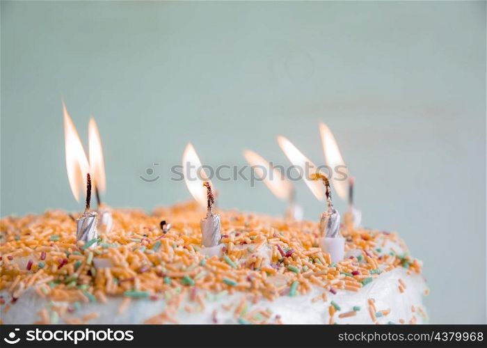 pastel color birthday cake