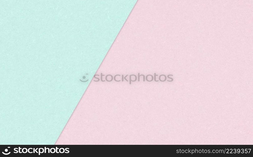 Pastel colored paper Pink and blue green, kraft paper texture background For aesthetic creative design