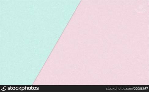 Pastel colored paper Pink and blue green, kraft paper texture background For aesthetic creative design