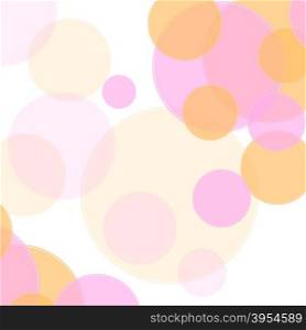 Pastel colors abstract minimal circles design
