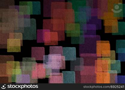 Pastel colors textured squares background. Abstract illustration.