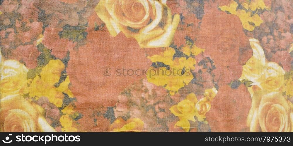 Pastel floral fabric background