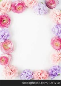 pastel floral rectangular frame. High resolution photo. pastel floral rectangular frame. High quality photo