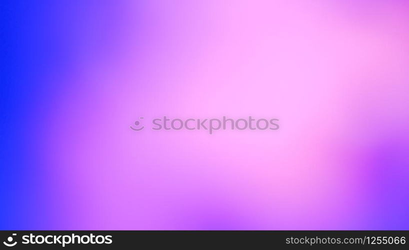 Pastel tone purple pink blue gradient defocused abstract photo smooth lines pantone color background