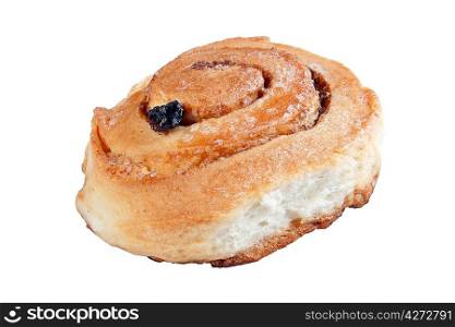 pastry with cinnamon isolated on the white background