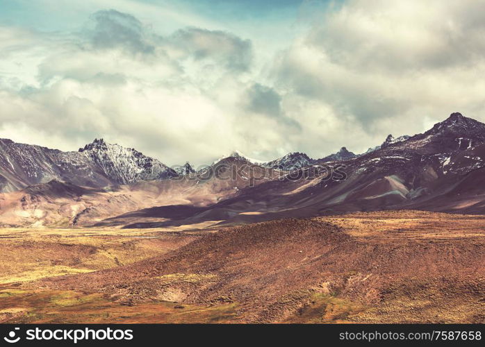 Patagonia landscapes in Southern Argentina. Beautiful natural landscapes.