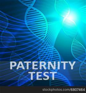 Paternity Test Helix Showing Father Result 3d Illustration