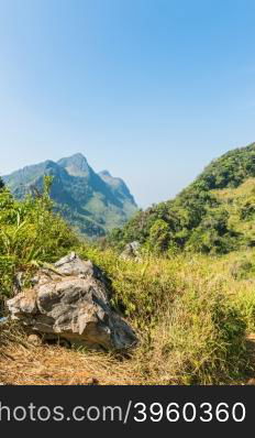 path of Doi Luang Chiang Dao Mountain Landscape, Chiang Mai, Thailand.