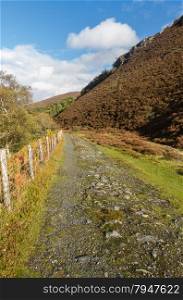 Path, originally the Elan Valley Railway, near Rhayader, Powys, Wales, United Kingdom.