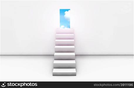 Path to Your Goal or Target Concept in 3d. Personal Goals