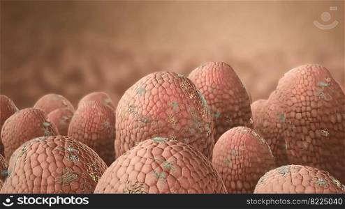 Pathogenic Bacteria 3d medical illustration. Pathogenic Bacteria