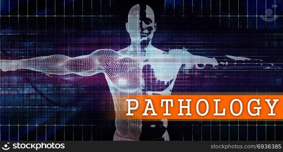 Pathology Medical Industry with Human Body Scan Concept. Pathology Medical Industry