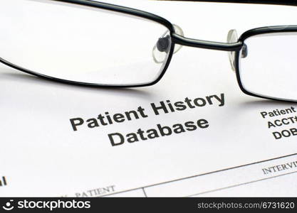 Patient history database