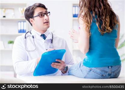 Patient visiting doctor for annual regular check-up in hospital . Patient visiting doctor for annual regular check-up in hospital clinic. Patient visiting doctor for annual regular check-up in hospital