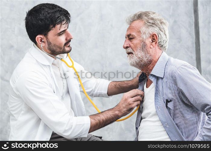Patient visits doctor at the hospital. Concept of medical healthcare and doctor staff service.