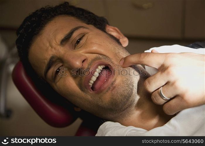 Patient with a toothache