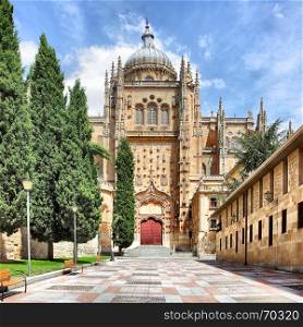 Patio Chico and New Cathedral in Salamanca, Spain