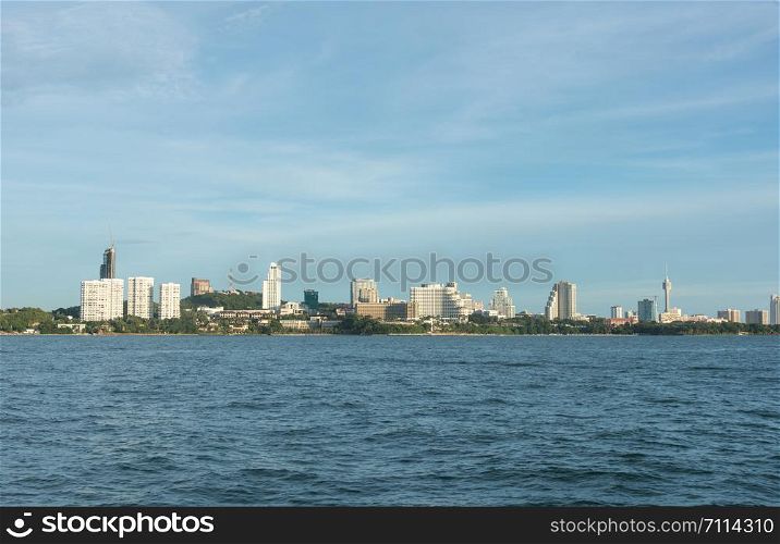 Pattaya thailand skyline is one of the famous