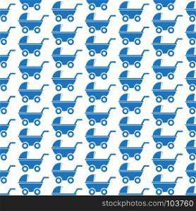 Pattern background Baby carriages icon