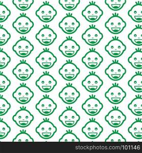 Pattern background Baby Face Emotion Icon