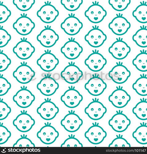 Pattern background Baby Face Emotion Icon