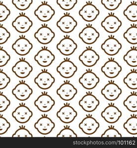 Pattern background Baby Face Emotion Icon