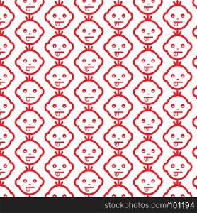 Pattern background Baby Face Emotion Icon