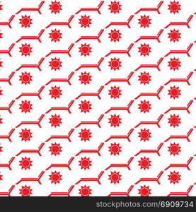 Pattern background beach chair icon