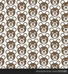 Pattern background Bear Face emotion Icon
