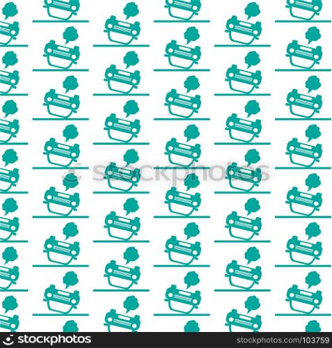Pattern background car auto accident icon