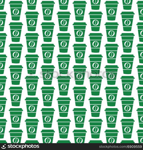 Pattern background coffee cup icon