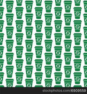 Pattern background coffee cup icon