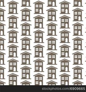 Pattern background Country house icon