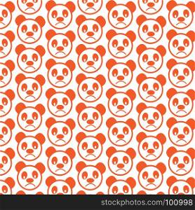 Pattern background Cute panda emotion Icon