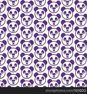 Pattern background Cute panda emotion Icon