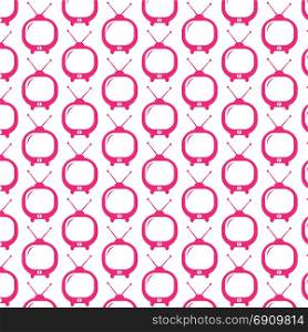 Pattern background Cute tv icon