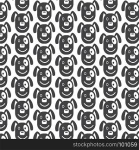 Pattern background Dog Face emotion Icon