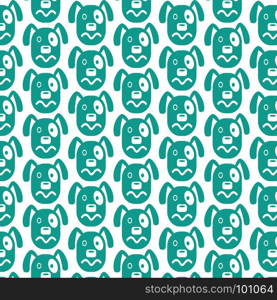 Pattern background Dog Face emotion Icon