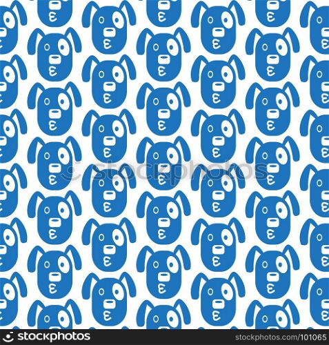 Pattern background Dog Face emotion Icon